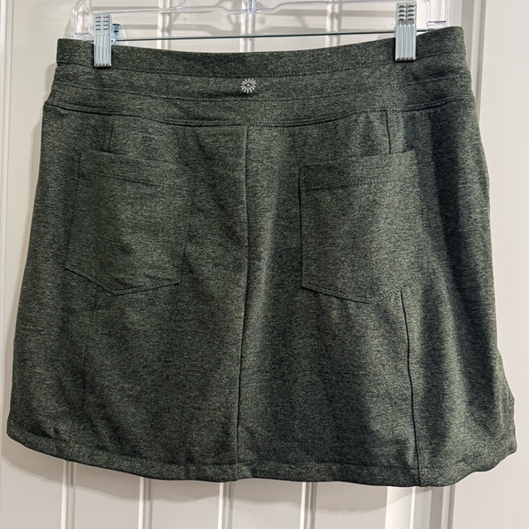 Tangerine Skort Short Olive Drawstring Zipper Pockets Sz Small pickleball,Tennis - Picture 7 of 11